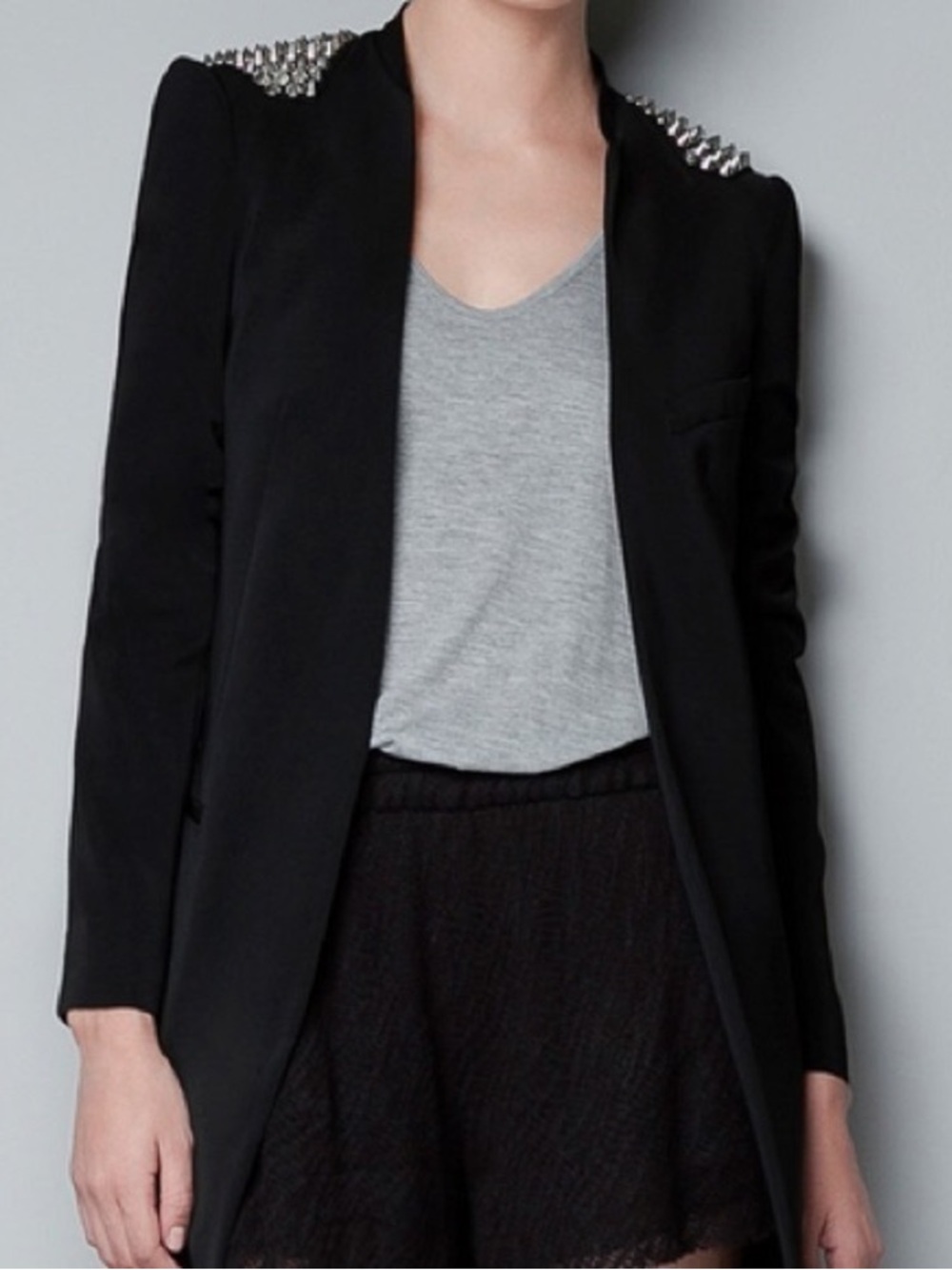 Zara Shoulder Studded Blazer